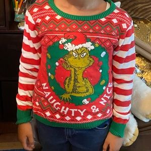 Kids Grinch Christmas Sweater